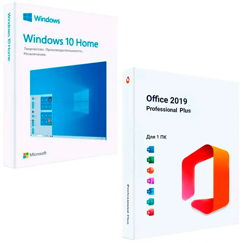 Microsoft Windows 10 Home + Microsoft Office 2019 Pro Plus