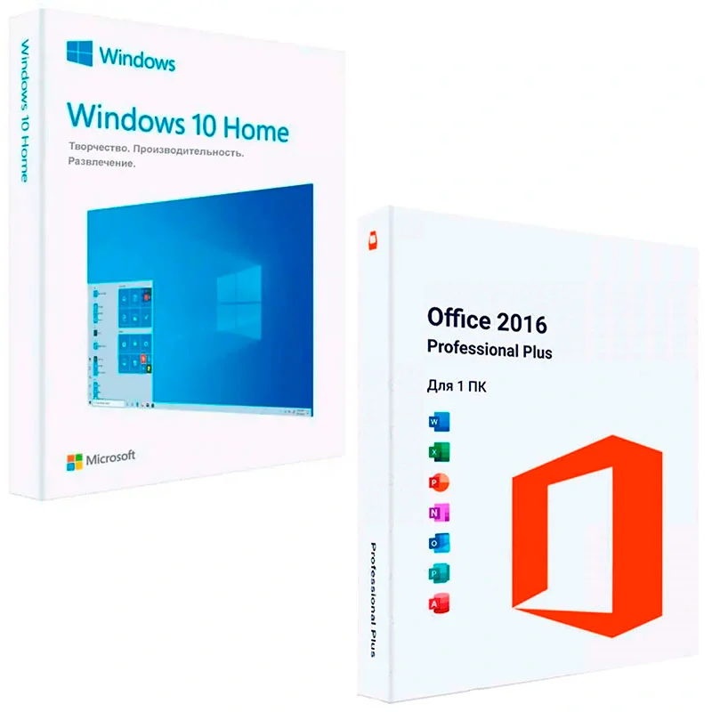 Microsoft Windows 10 Home + Microsoft Office 2016 Pro Plus